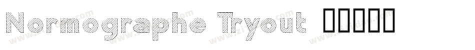 Normographe Tryout字体转换